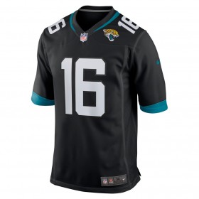 Maillot Jacksonville Jaguars Trevor Lawrence 16 Nike Noir 2021 NFL Draft  - Homme